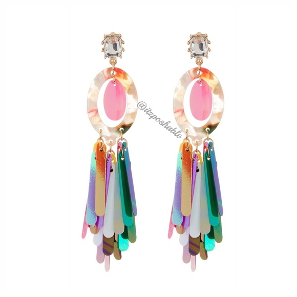 Drop Tassel Earrings - Picture 3 of 3